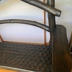 お取引決まりました　丸太の椅子