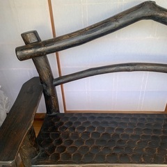 お取引決まりました　丸太の椅子