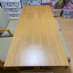 無印良品　リビングでもダイニングでもつかえるシリーズ ダイニングテーブル1台・ソファチェア2脚・ベンチ1脚の 4点セット