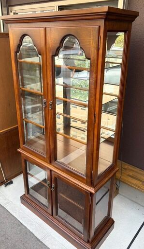 カリモク karimoku キャビネット 収納棚 木製 照明付き