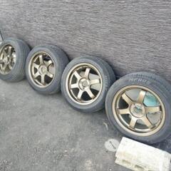 TE37風ホイール 16インチ 7J 42 21年式タイヤ付！