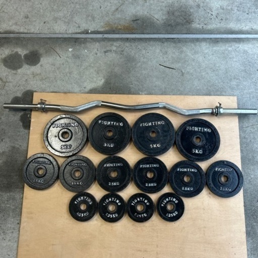 FIGHTING ROAD 可変式バーベルセット　計46kg\n