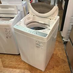 【愛品館 市原店】✨安心の分解洗浄済✨東芝 2019年製 5.0Kg洗濯機 AW-5G6 【愛市I4S033071-007】