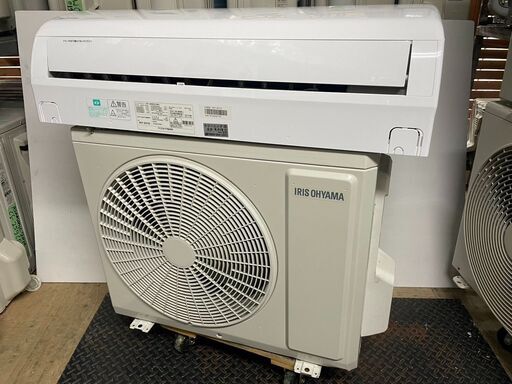 K05629　中古エアコン アイリスオーヤマ2021年製 主に6畳用 冷房能力 2.2KW / 暖房能力 2.5KW