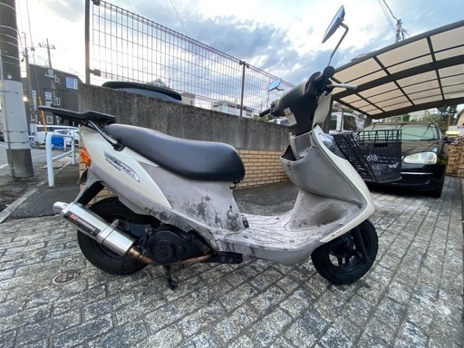 訳あり　　アドレス125G ヨシムラサイクロンマフラー付160ccボアップ