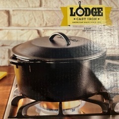 Lodge ロジック キャスト アイアン ダッチオーブン 5qt...