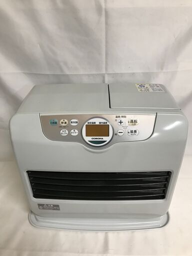 【北見市発】コロナ CORONA 強制通気型開放式石油ストーブ FH-G4617BY 2017年製 7.2L 100V グレー 冬物家電 (E3035ashtY)