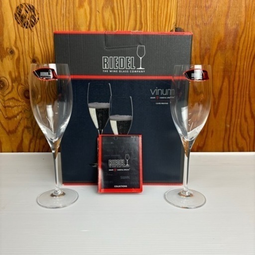 s0922612 本体未使用 RIEDEL リーデル ヴィノム シャンパングラス 2個セット 食器 グラス シャンパン ブランド バー カクテル 中古品