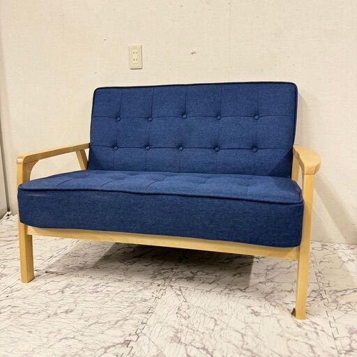 19836  NITORI 2人掛けソファ   ◆大阪市内・東大阪市他 6,000円以上ご購入で無料配達いたします！◆ ※京都・高槻・枚方方面◆神戸・西宮・尼崎方面◆生駒方面、大阪南部方面　それぞれ条件付き無料配送あり！