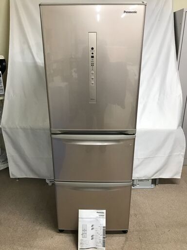 【北見市発】パナソニック Panasonic ノンフロン冷凍冷蔵庫 NR-C341C-N 2020年製 335L (E3044ntnnY)
