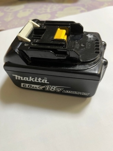 マキタバッテリー18v6.0A 掃除機付き