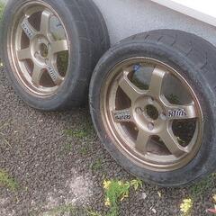 RAYS TE37 15inch 6.5J PCD100 4穴 2本
