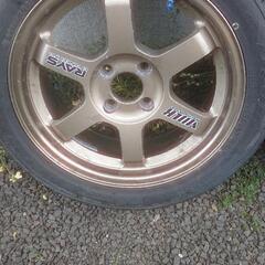 RAYS TE37 15inch 6.5J PCD100 4穴 2本
