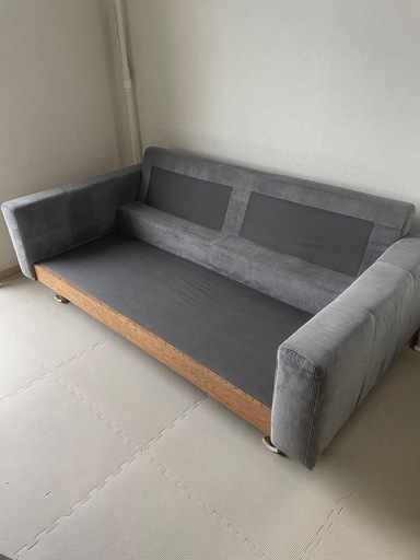 ニトリ　 2.5人用布張りワイドソファ (アウロス4 DGY) ニトリ2.5人用布張りワイドソファ(アウロス4 DGY) 2.5人掛けワイドソファ