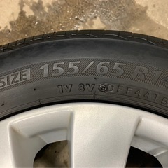 日産　中古タイヤ、ホイールセット　155/65R14