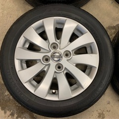 日産　中古タイヤ、ホイールセット　155/65R14