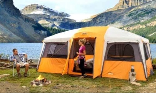 コア 10人用インスタントキャビンテント　LEDライト付き1425665 コア 10人用インスタントキャビンテント LEDライト付き | Costco Japan