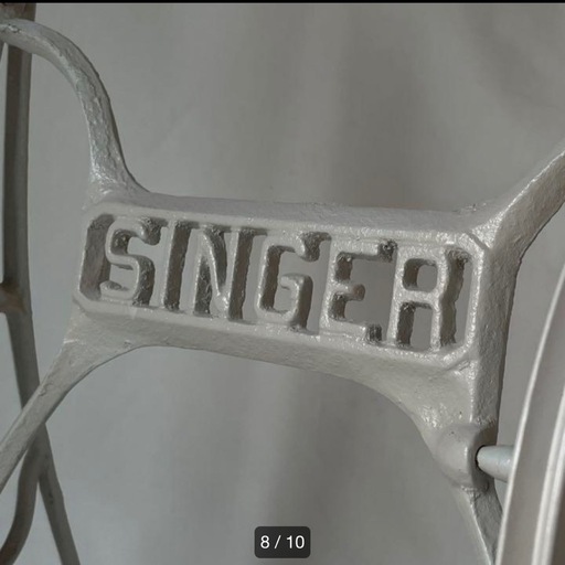 SINGER antique ミシン脚 アンティーク silver grey