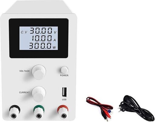 (中古)直流安定化電源 DC30V 10A スイッチング (白)