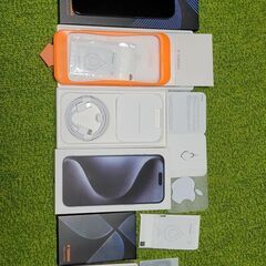 【極美品】☆新品付属品付☆iPhone 15 Pro Max 256GB ブルーチタニウム SIMフリー