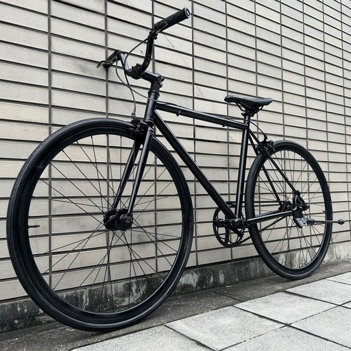 【7万で購入】ピストバイク 700c 黒 美品 自転車 お洒落　ロードバイク クロスバイク マウンテンバイク ビーチクルーザー BMX ミニベロ アメ村 堀江 表参道 原宿 青山 中目黒 モード HIPHOP