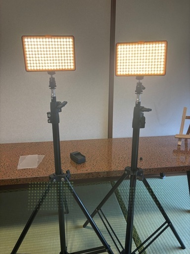 YouTuber スタートセット(スタンドLED照明✖️2、コンデンサーマイク)