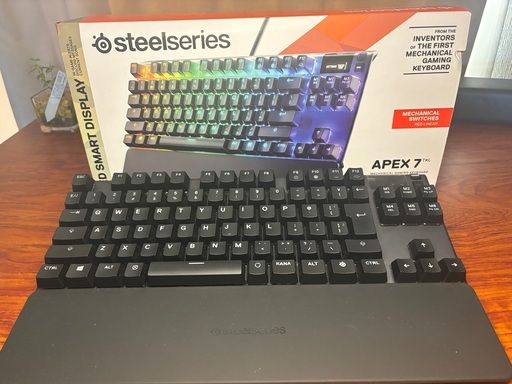 引取限定　steelseries APEX7 TKL RED LINEAR 日本語配列