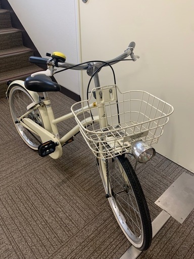 アサヒ 子供用自転車 20㌅ ファッション クリーム色