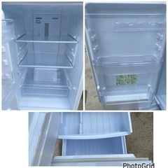  2018年製🌟 シャープ 167L 2ドア冷蔵庫 つけかえどっちもドア SJ-17E5-KW(0918c)