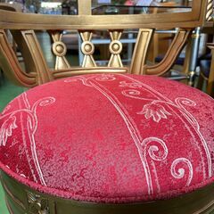 【愛品館八千代店】回転　ゴールド　アームチェア①