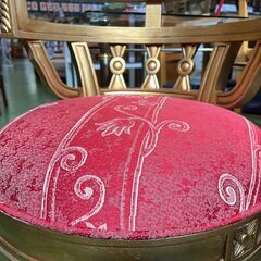 【愛品館八千代店】回転　ゴールド　アームチェア②