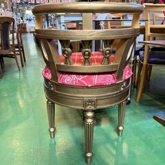 【愛品館八千代店】回転　ゴールド　アームチェア②