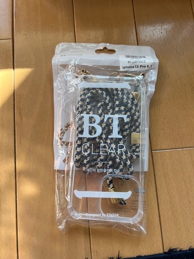 [新品] iphone 13 pro   ストラップ付き透明