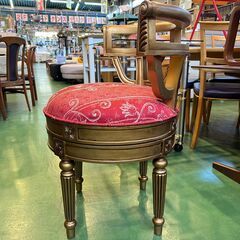 【愛品館八千代店】回転　ゴールド　アームチェア④