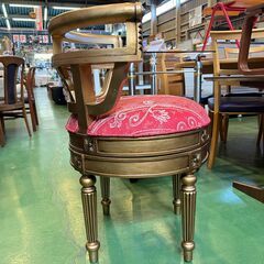 【愛品館八千代店】回転　ゴールド　アームチェア④