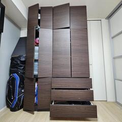 【引き取り限定】壁面収納 キャビネット オシャレ

