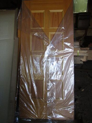 新品保管品 昭和レトロ ドア 木彫室内ドア トーヨーサッシ サイズ 182  