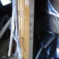 2 建具 新品保管品 昭和レトロ ドア 木彫室内ドア トーヨーサッシ