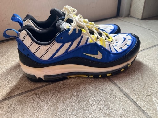 美品❗️希少カラー！NIKE (ナイキ) AIR MAX 98 RACER BLUE 640744-400 エアマックス 98 レーサーブルー