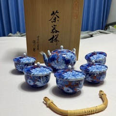 深川製磁蓋付きポット大中小セット有田焼