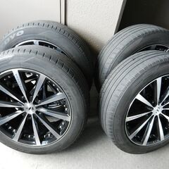 225/55R19　アルミホイール付きタイヤ　４本セット
