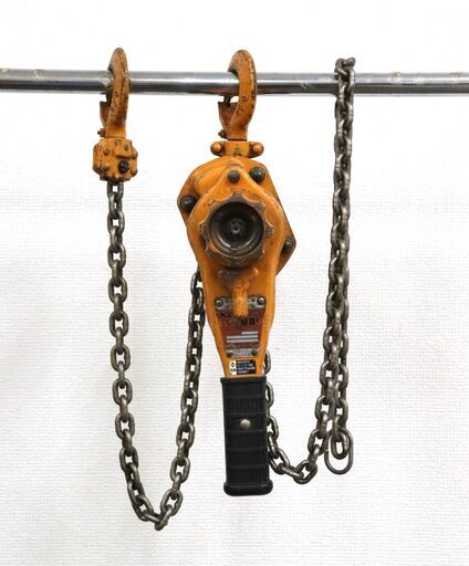 【ヤ取9/29終了】≪C252ジ≫KITO/キトー レバーブロック 0.8t LB008 荷締め 固定 運輸 橋梁 建設 土木 造船 林業 工具 現場作業 現状品