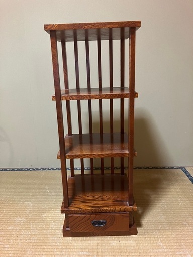 3段棚＋縦格子＋引出し
