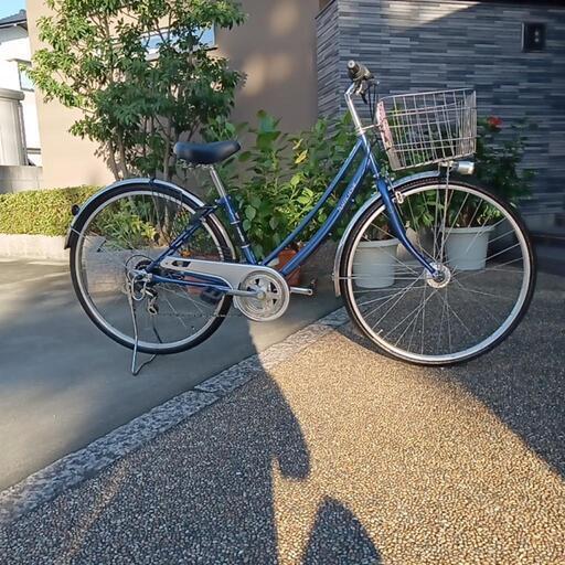 未登録、ピカピカ27インチ変速付きスポーティタイプ自転車（配達可能)