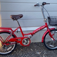 26インチ 自転車 6段変速 シティサイクル a.n.design works レッド