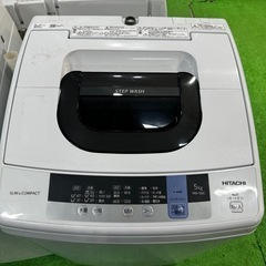 ご来店時、ガン×2お値引き‼️HITACHI(ヒタチ)2018 年製 5.0kg 洗濯機🎉
