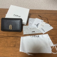 FURLA 黒 レザー カードケース 本体