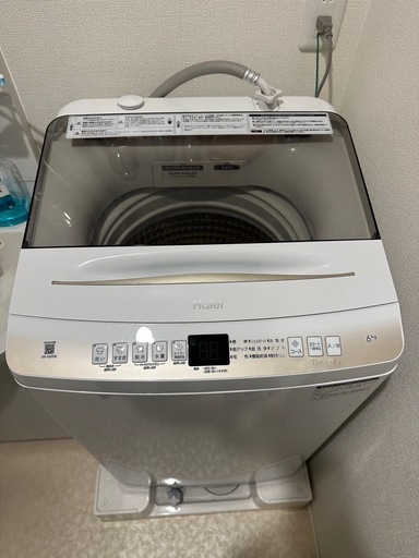 haier 洗濯機 6kg Haier製/2022年式/6kg/全自動洗濯機/JW-U60HK
