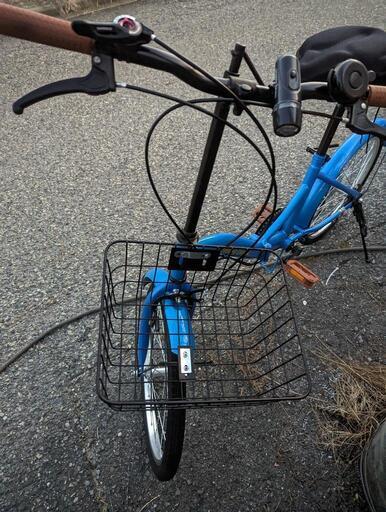 折りたたみ自転車、青、美品 UGO 片山右京モデル マウンテンバイク 青