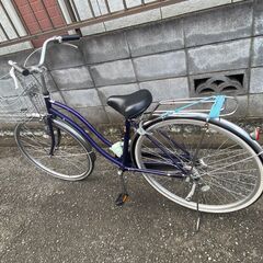 引き渡し日からすぐに使えます‼☆※2024年10月上旬前タイヤチューブ交換（7千円強）※自転車（サイクルベースアサヒ購入・青ママチャリ）※防犯登録書き換え料含みます